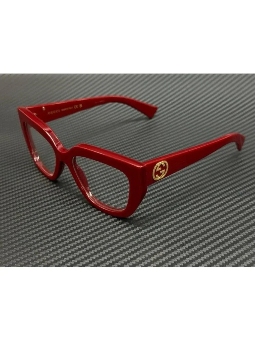 New Gucci Women Burgundy Eyeglasses 53-18-140